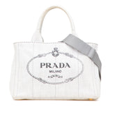 Small Denim Canapa Logo Satchel